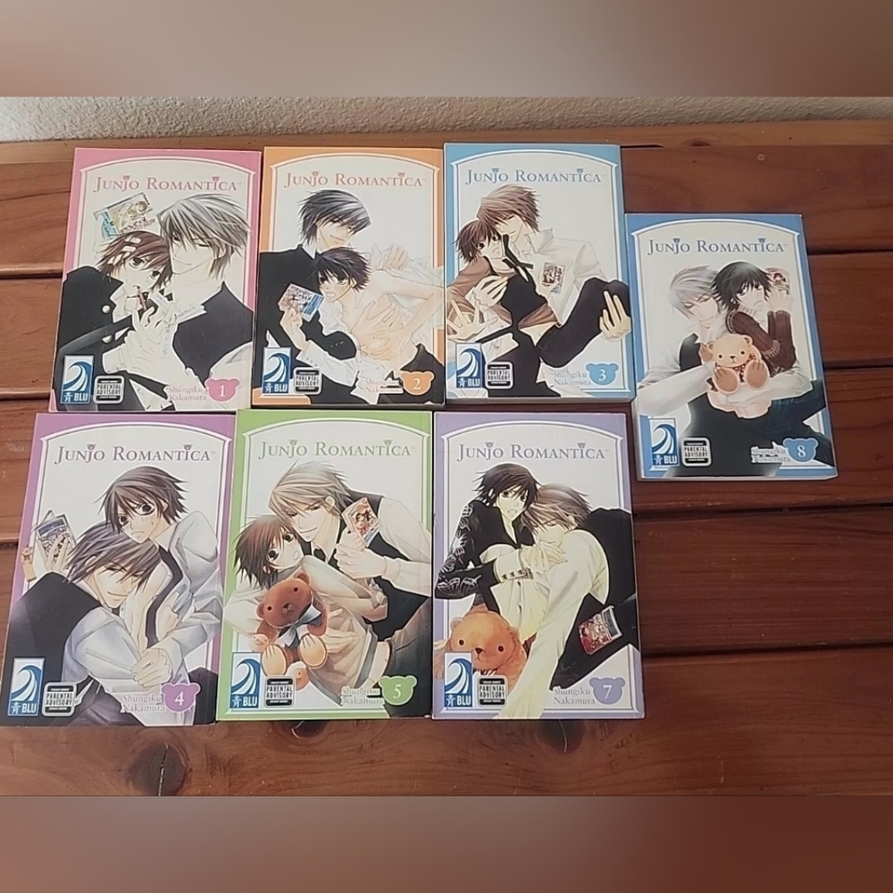 Junjo Romantica, by Shungika Nakamura▪︎Volume 1,2,3 4,5,7,8▪︎(7 books)